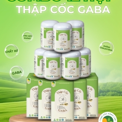 [Combo 12 Hộp GABA] Ngũ Cốc GABA 10 Loại Hạt  | Tiết Kiệm Tối Đa - Thập Cốc Nông Lâm (12 x 500g)