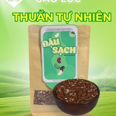 Gạo Lứt Phước Chính Nguyên Hạt Thuần Tự Nhiên - Thập Cốc Nông Lâm (Túi 1kg)