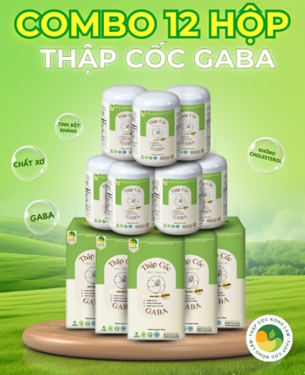 [Combo 12 Hộp GABA] Ngũ Cốc GABA 10 Loại Hạt  | Tiết Kiệm Tối Đa - Thập Cốc Nông Lâm (12 x 500g)