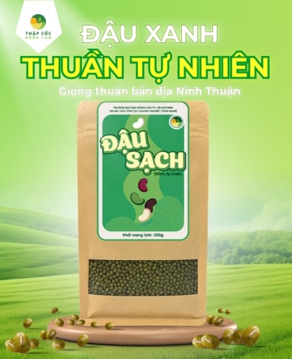 Đậu Xanh Nguyên Hạt Thuần Chủng Thuận Tự Nhiên - Thập Cốc Nông Lâm (Túi 1kg)