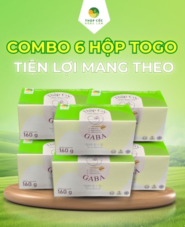 [Combo 6 Hộp  TO GO] Ngũ Cốc GABA TO GO Không Đường |  Tiện Lợi - Thập Cốc Nông Lâm (6 x 160g)
