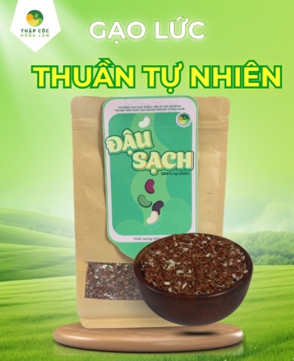 Gạo Lứt Phước Chính Nguyên Hạt Thuần Tự Nhiên - Thập Cốc Nông Lâm (Túi 1kg)