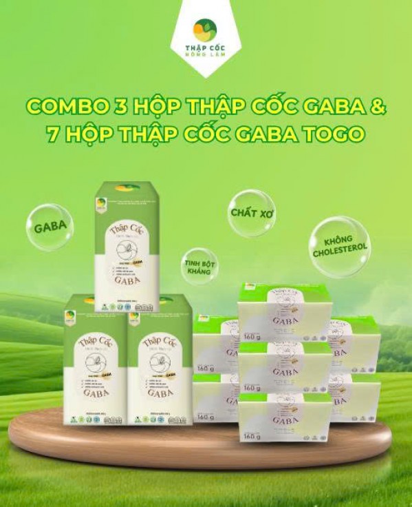 COMBO 3 HỘP THẬP CỐC GABA  & 7 HỘP THẬP CỐC GABA TOGO