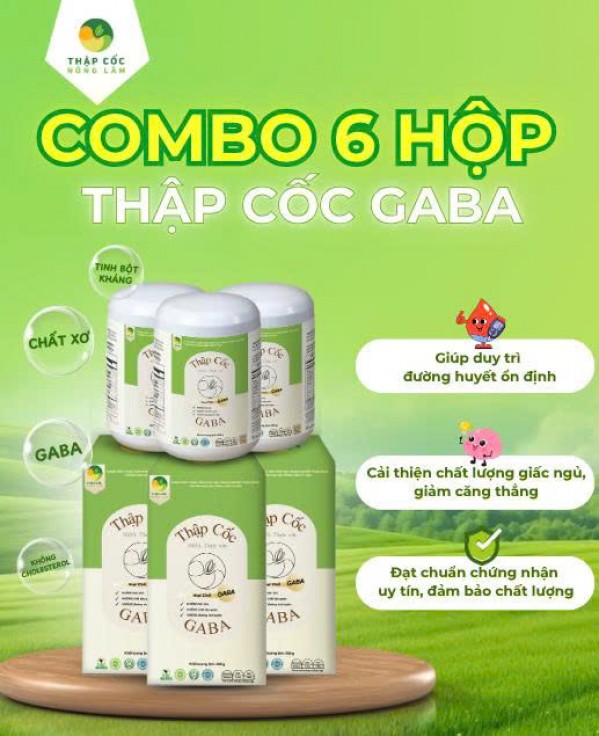 Combo 6 hộp Thập Cốc GABA